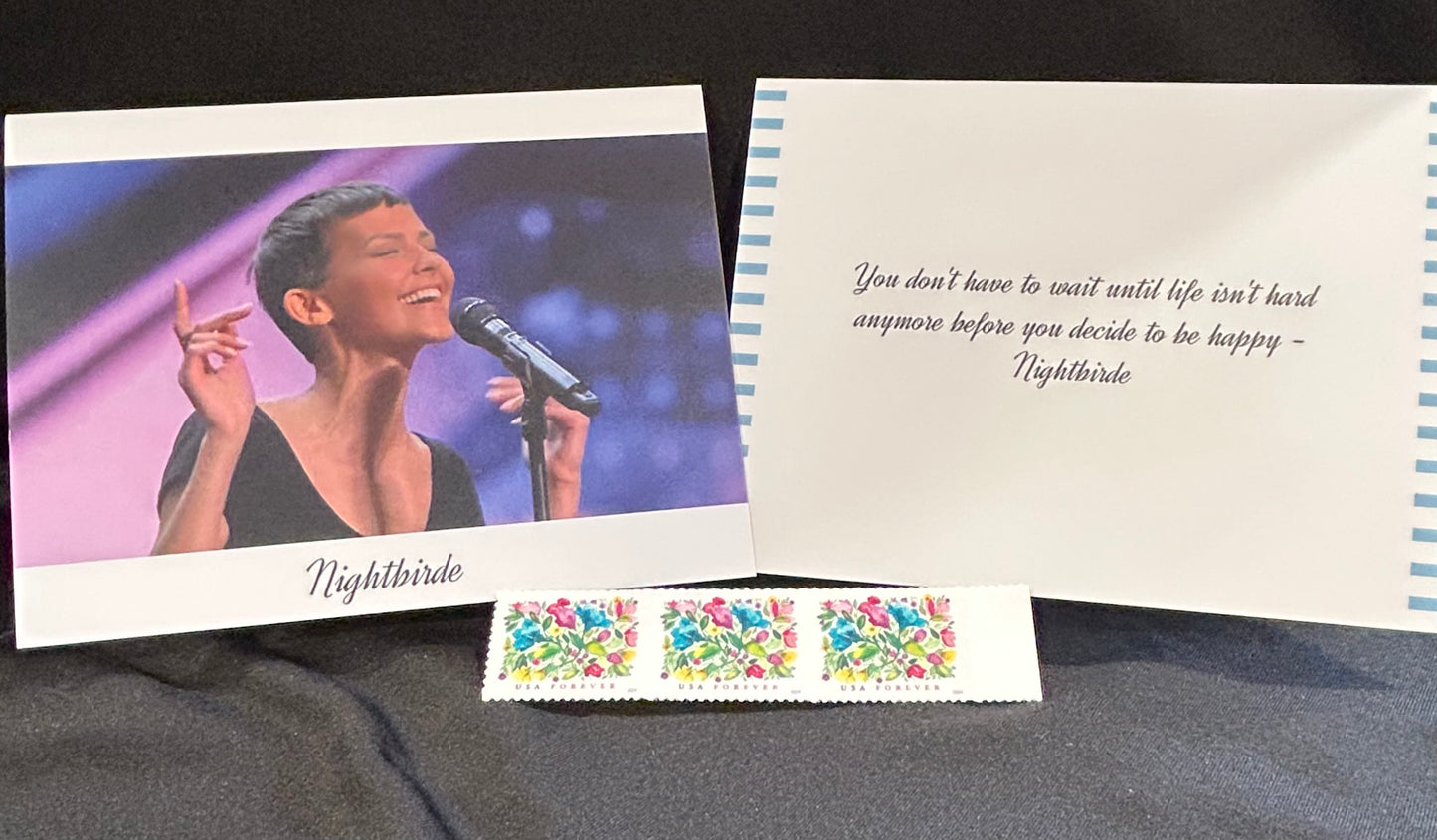 Quotes: Nightbirde Note Cards w/stamps