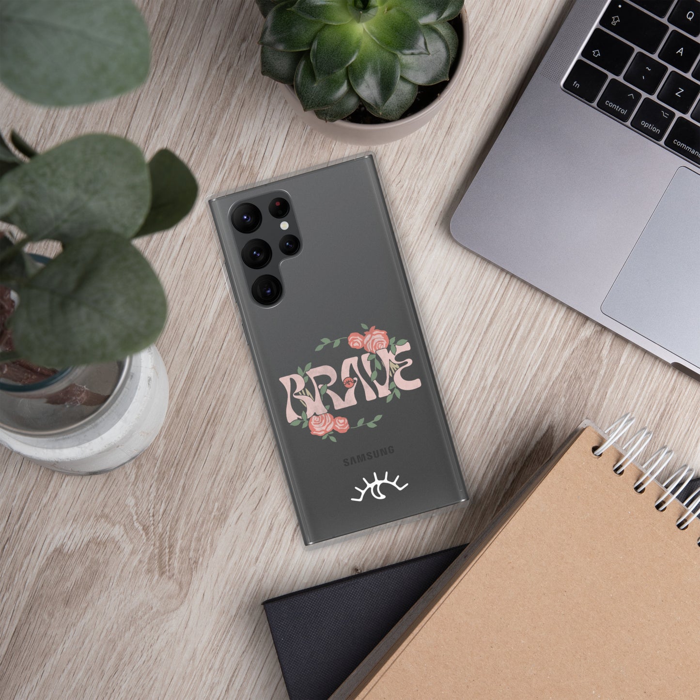 Brave Roses Clear Case for Samsung® (S10 - S22 Ultra)