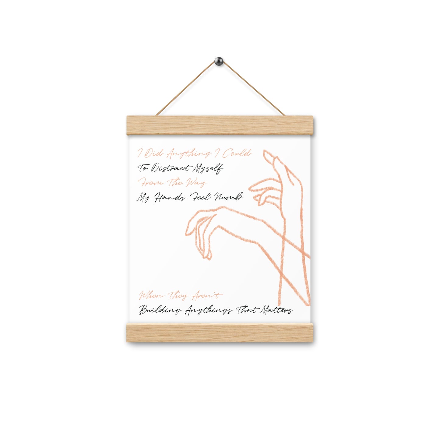 PFTD "Hands" Poster with hangers