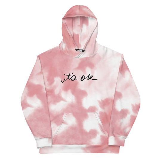 It's OK Pink Watercolor - Unisex Hoodie