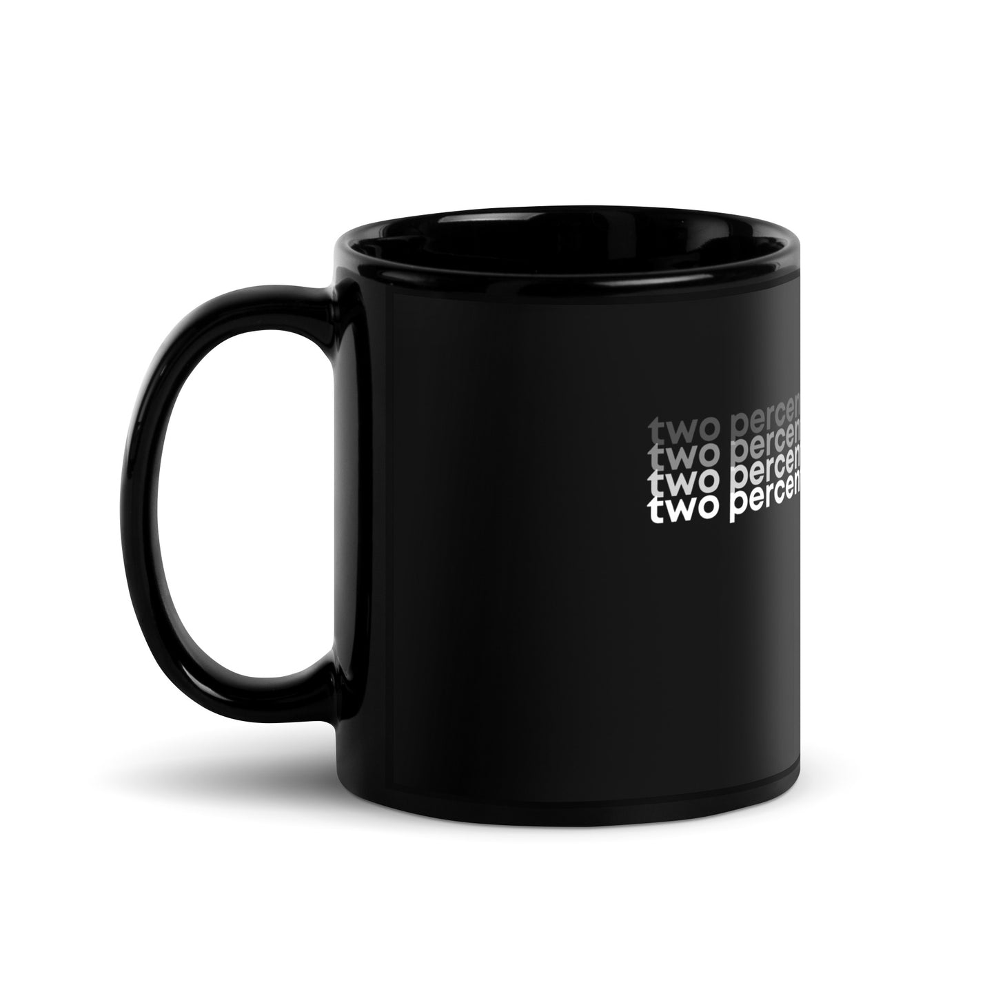 Quotes: Two Percent Isn't Zero - Black Mug