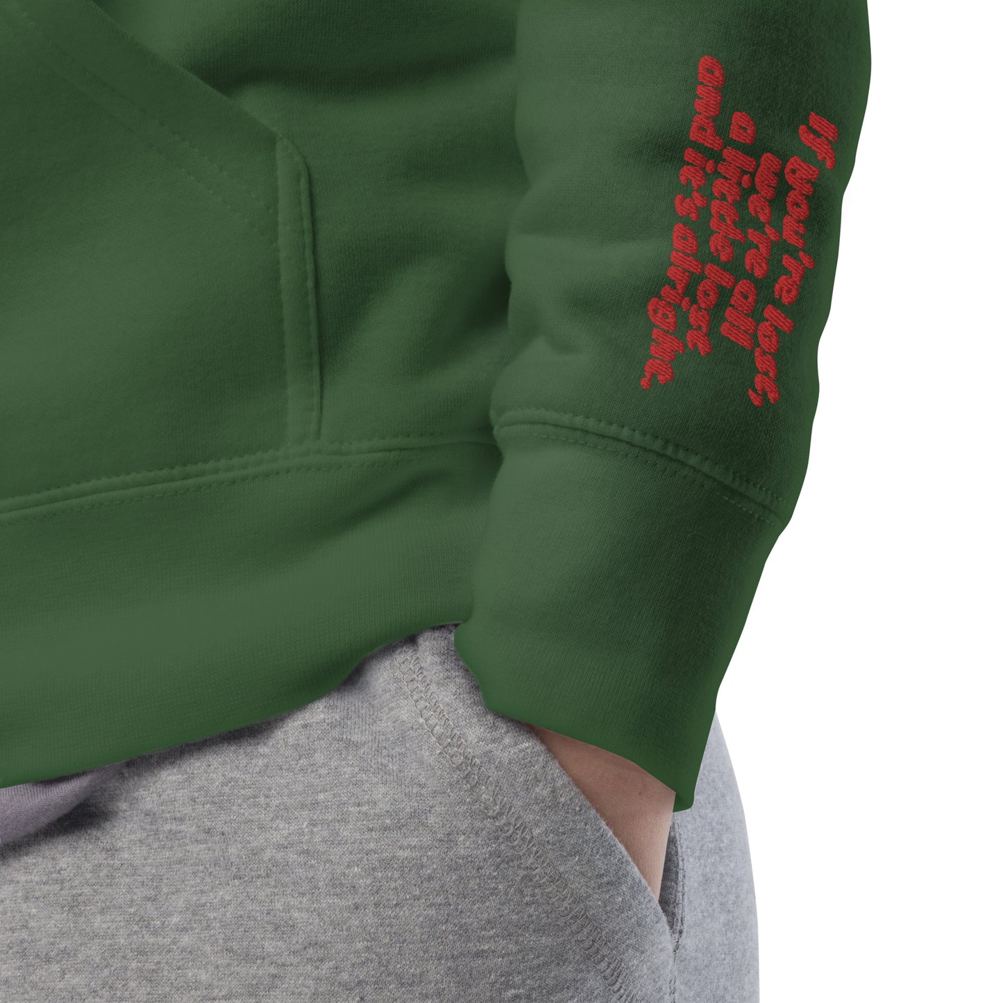 Embroidered It's OK - Unisex Hoodie