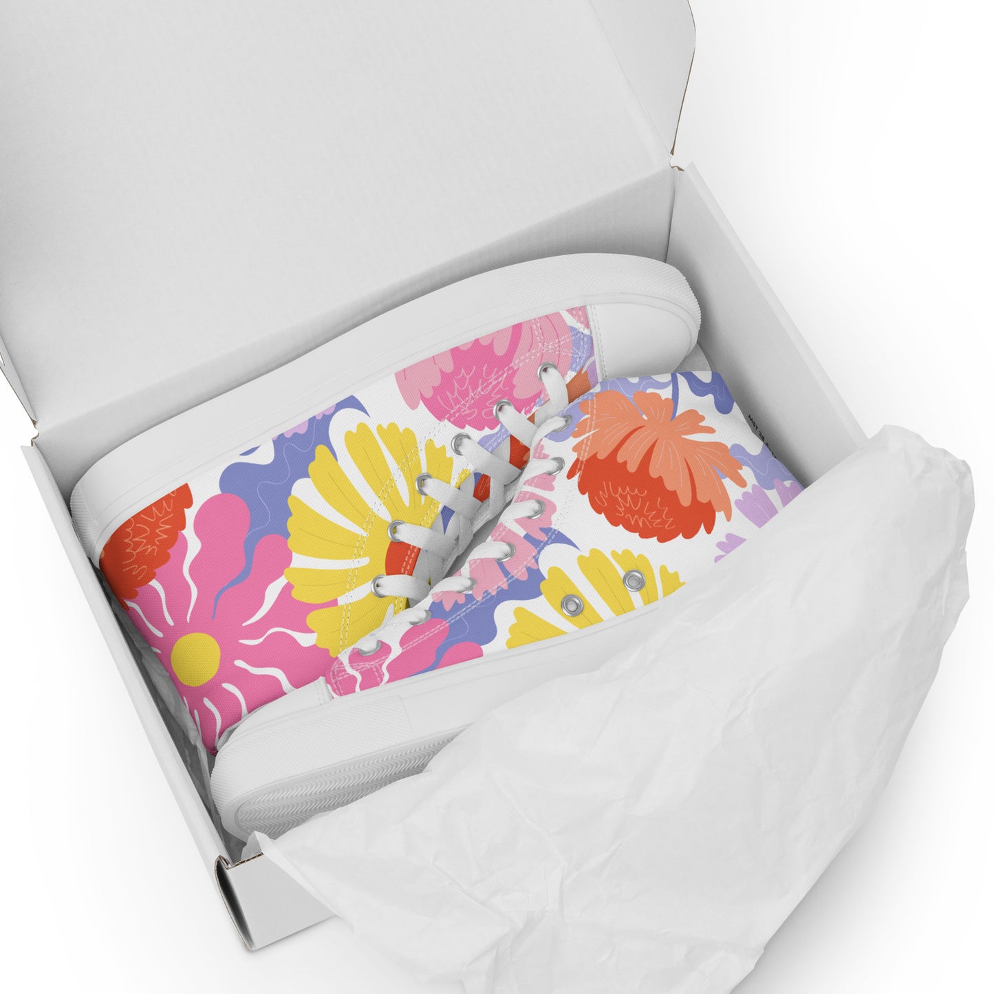Nightbirde Floral Womens High Tops
