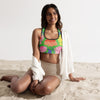 Floral Padded Sports Bra (Green)