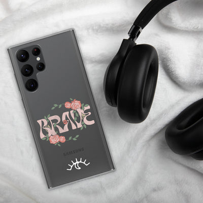 Brave Roses Clear Case for Samsung® (S10 - S22 Ultra)