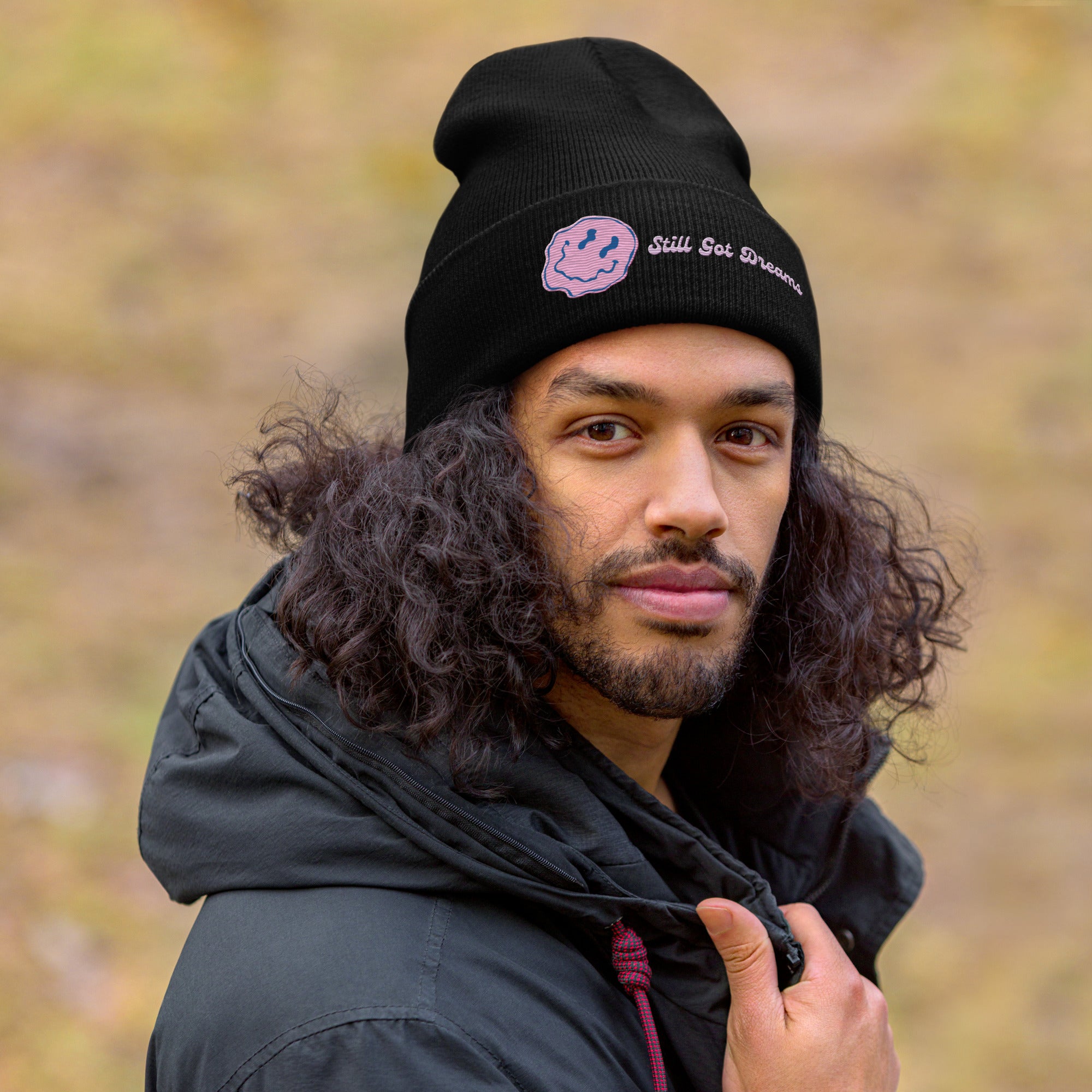 SGD Distorted Smile Cuffed Beanie - The Official Nightbirde