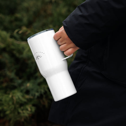 Brave Roses Travel Mug W/ Handle