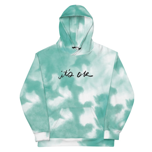 It's OK Blue Watercolor - Unisex Hoodie