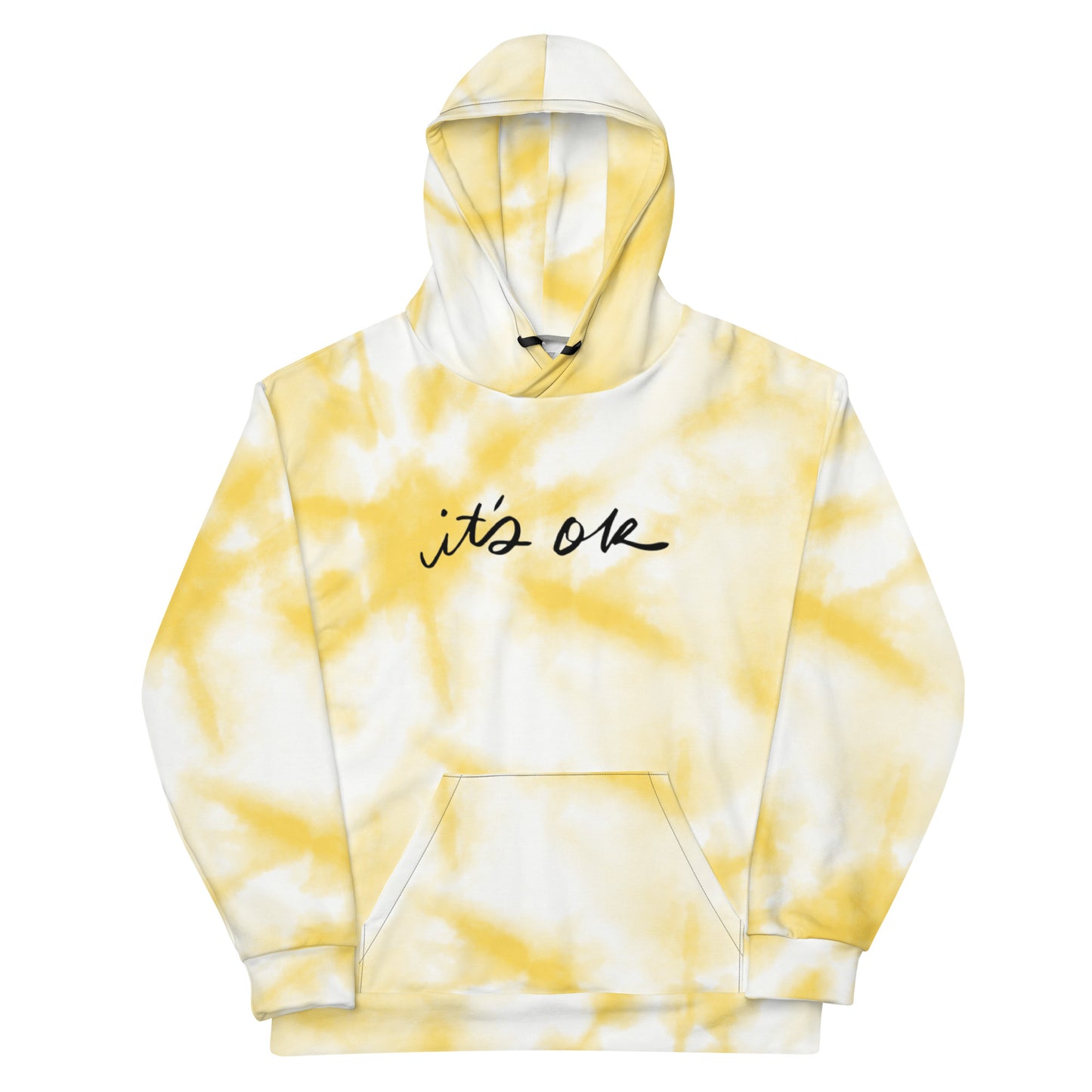 It's OK Yellow Tie Dye - Unisex Hoodie