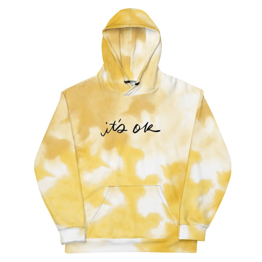 It's OK Yellow Gold Watercolor - Unisex Hoodie