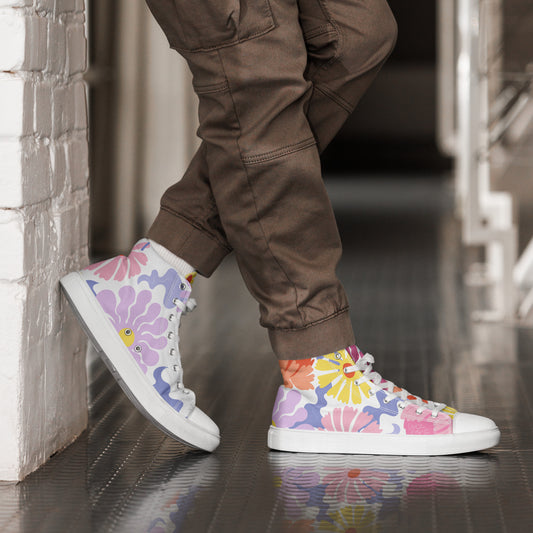 Nightbirde Floral Men’s High Tops